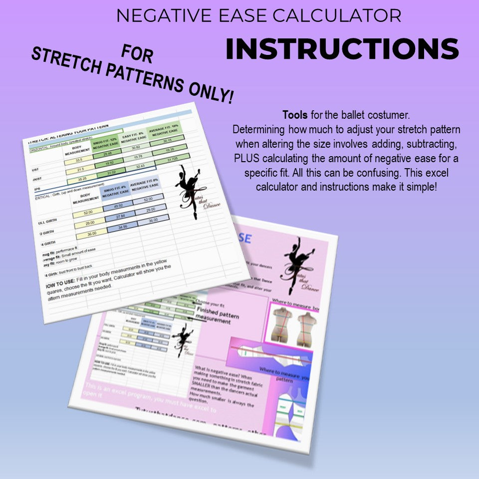 NEGATIVE EASE CALCULATOR INSTRUCTIONS II