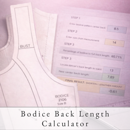 Bodice Back Length Calculator