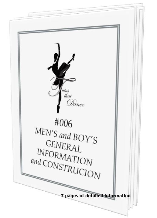 Men's & Boy's Ballet Tunic Pattern Instructions by Tutus That Dance