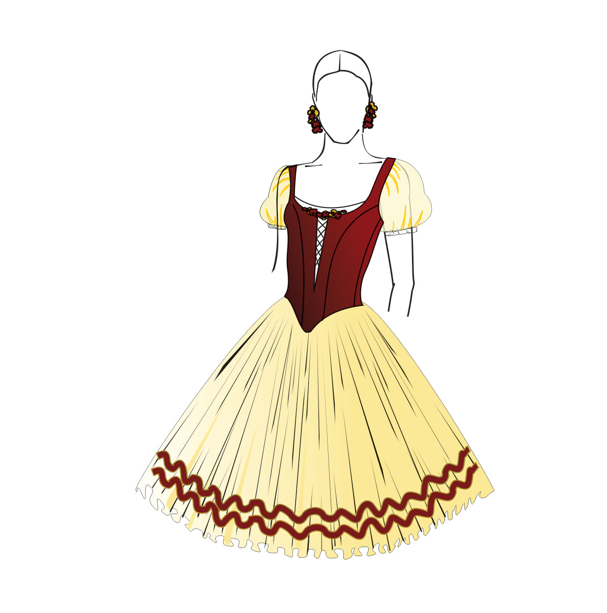 Peasant Bodice & Romantic Tutu Pattern Set #2409 by Tutus That Dance ...