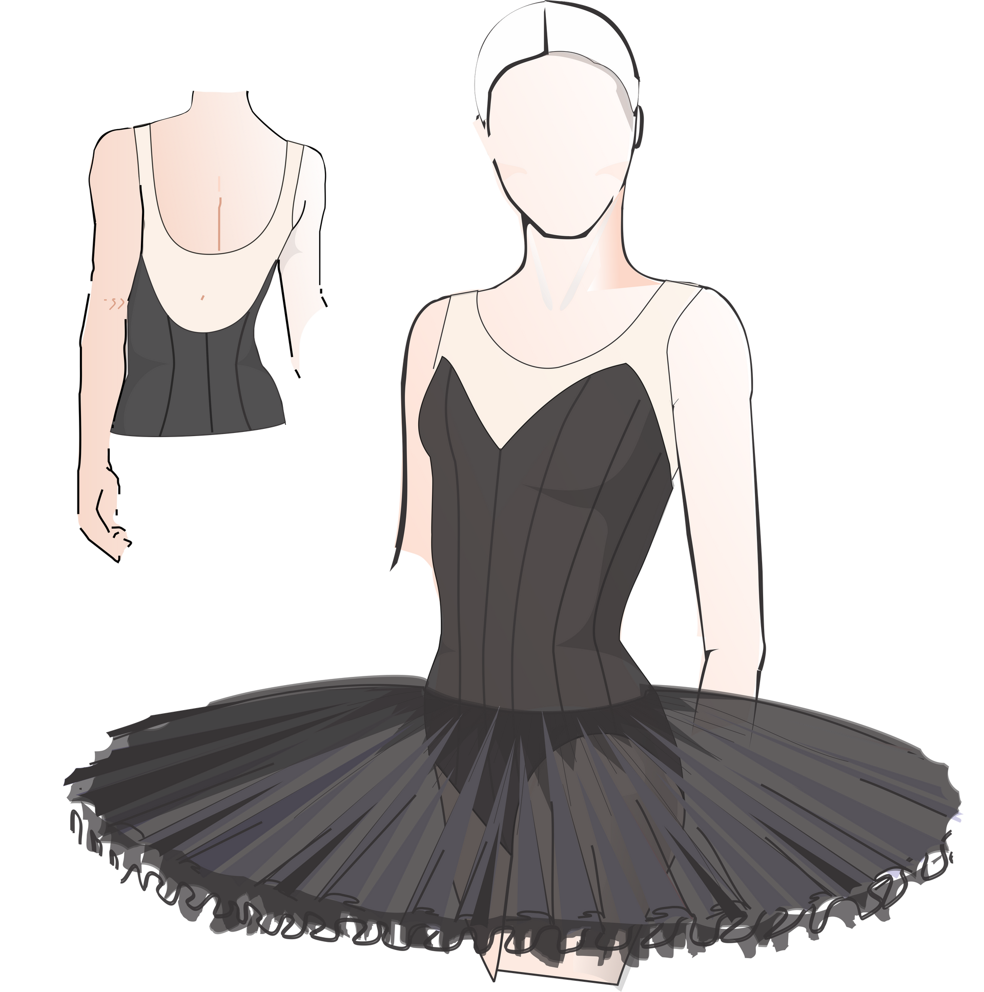 Ballet Leotard Pattern with Mesh Accents #6006 by Tutus That Dance