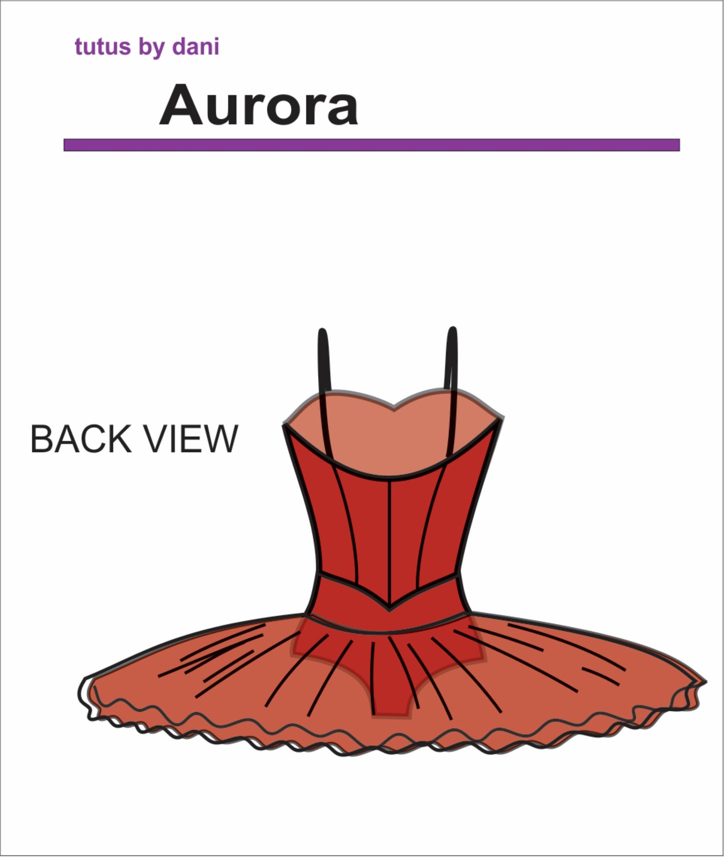 Aurora Ballet Stretch Tutu by Tutus By Dani