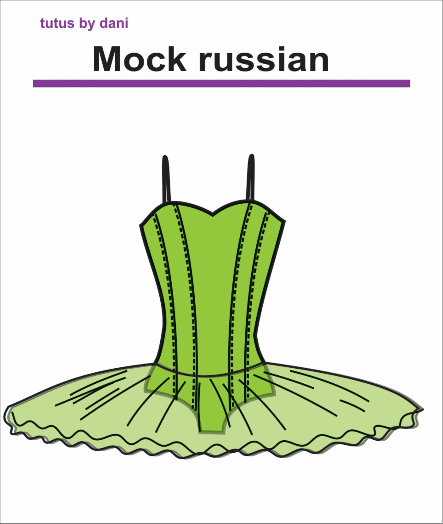 Mock Russian Tutu Pattern by Tutus That Dance, Tutus by Dani