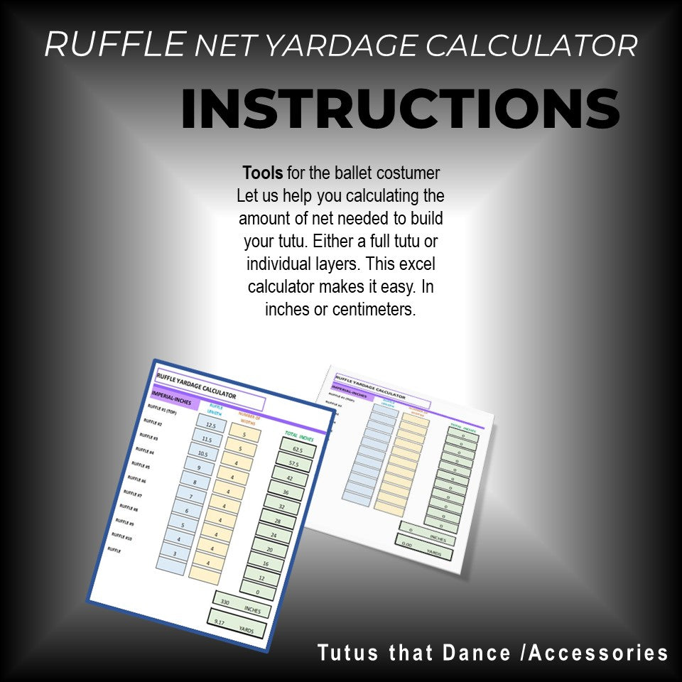 RUFFLE NET YARDAGE CALCULATOR INSTRUCTIONS  II